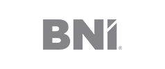 logo firmy BNI, którą agencja reklamowa obsługuje logo firmy BNI, którą agencja reklamowa obsługuje